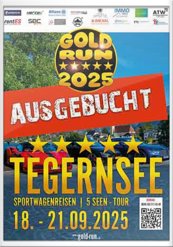 Gold-Run Sportwagenausfahrt - Tegernsee 2025