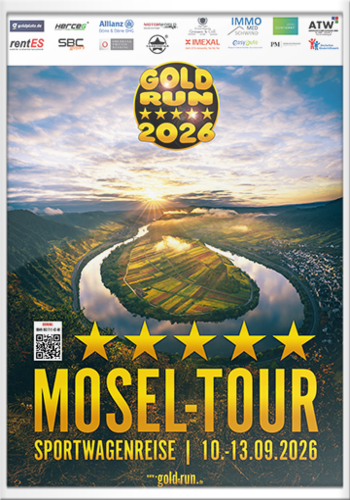 Gold-Run Sportwagenausfahrt - Mosel-Tour 2026
