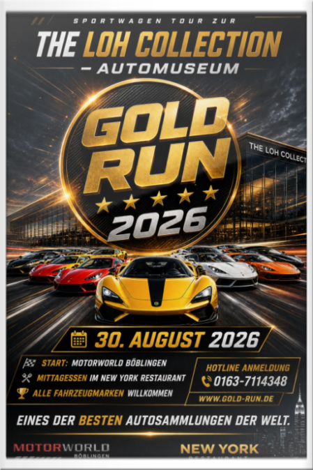 Gold-Run SportwagenTour - Tagestour Nationales Automuseum 2026 - Trailer