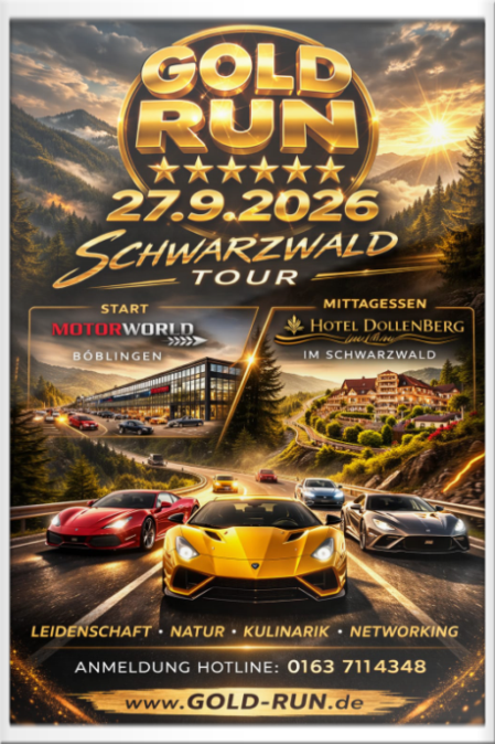 Gold-Run Sportwagenausfahrt - Saisonfinale 2026