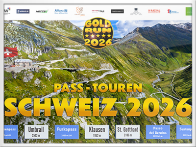 GOLD-RUN Schweiz 2026 - Die schönsten Pässe Touren