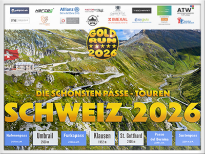 GOLD-RUN Schweiz 2026 - Die schönsten Pässe Touren