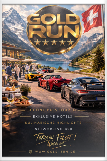 Gold-Run Sportwagenausfahrt - Schweiz 2027